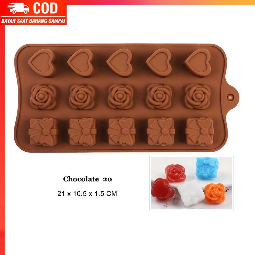 ( 100% BARANG ORI ) AILEHOPY Cetakan Coklat Es Batu Ice Cube Tray Mold Model Love - DU997