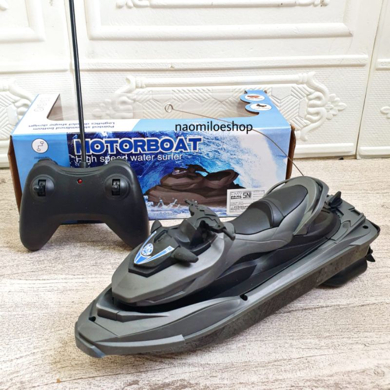 TERBARU Rc JET SKI mainan remote Control kapal motor Boat Kapal Robot speed boat Jetski