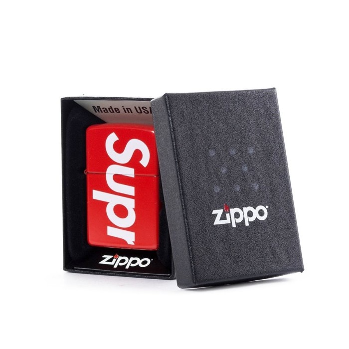 Korek Api Zippo Supreme Merah Grade Ori