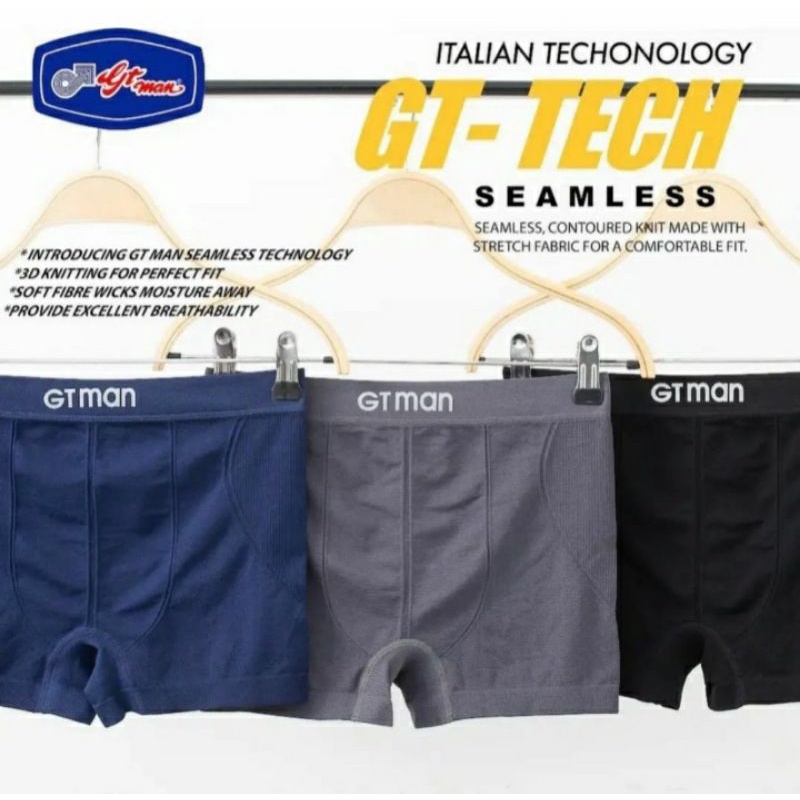 Celana Dalam Boxer GT.MAN A05 Pria - SEAMLESS