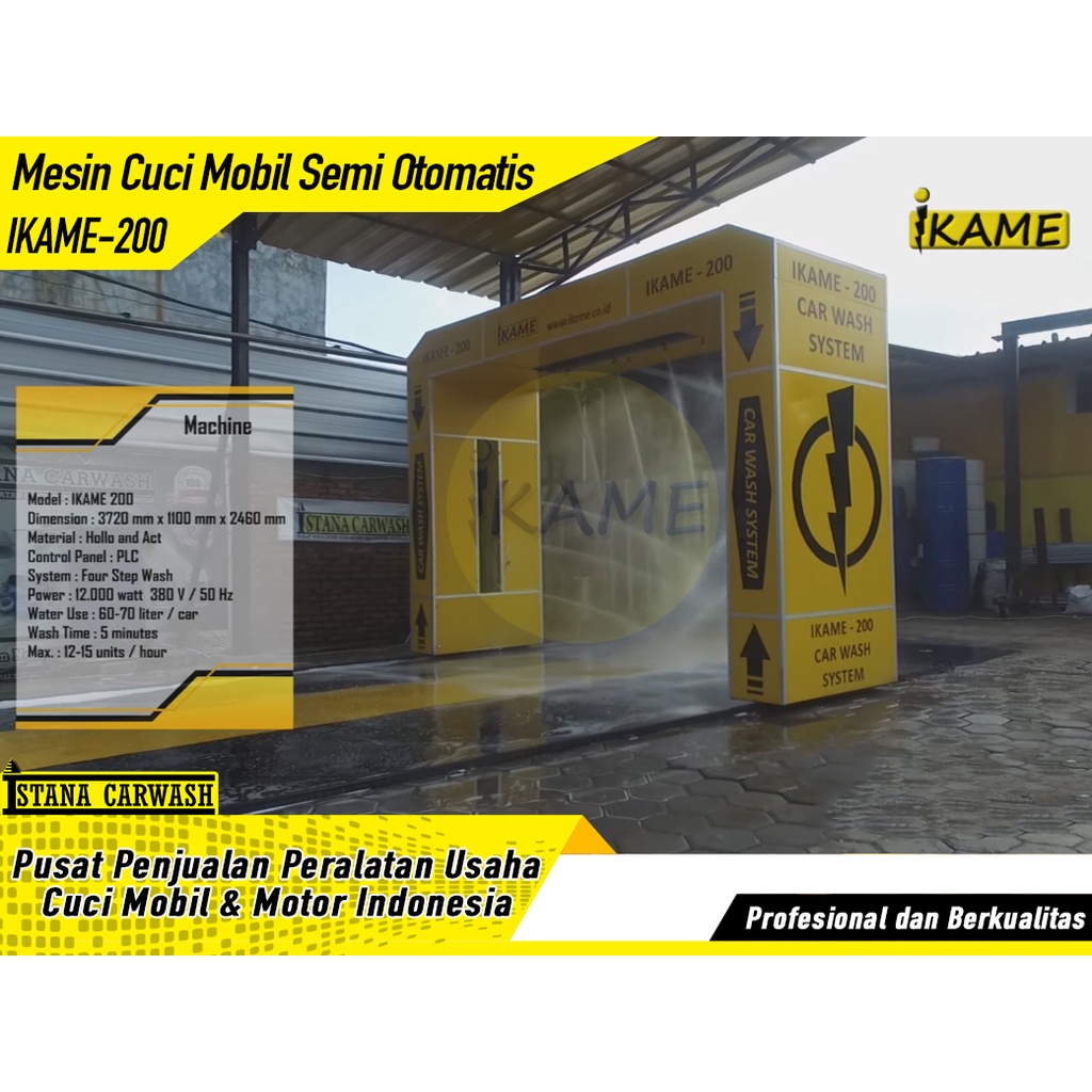 CUCI MOBIL SEMI AUTOMATIC CARWASH IKAME TERBAIK