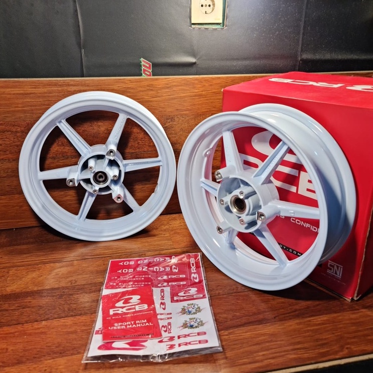 (NMAX 2020) RCB VELG RACING SP811 300X13 & 350-13 WARNA PUTIH RACING BOY
