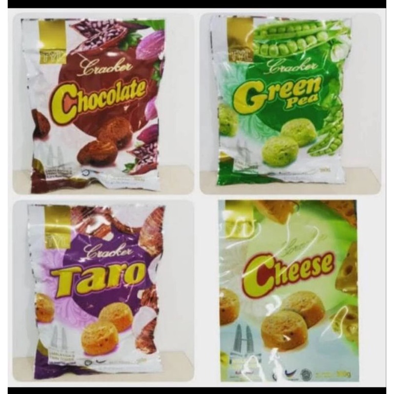 

BISKUIT "TYL" | COOKIES CRACKER "TYL" | RASA: CHOCOLATE, CHEESE,TARO/TALAS, GREEN PEA 120 Gram.