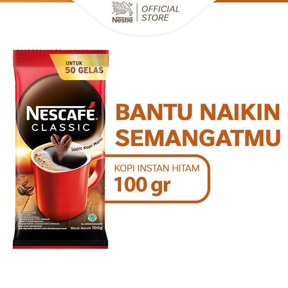 

NESCAFE CLASSIC Kopi Instan Kopi Hitam Sachet Bag 100g