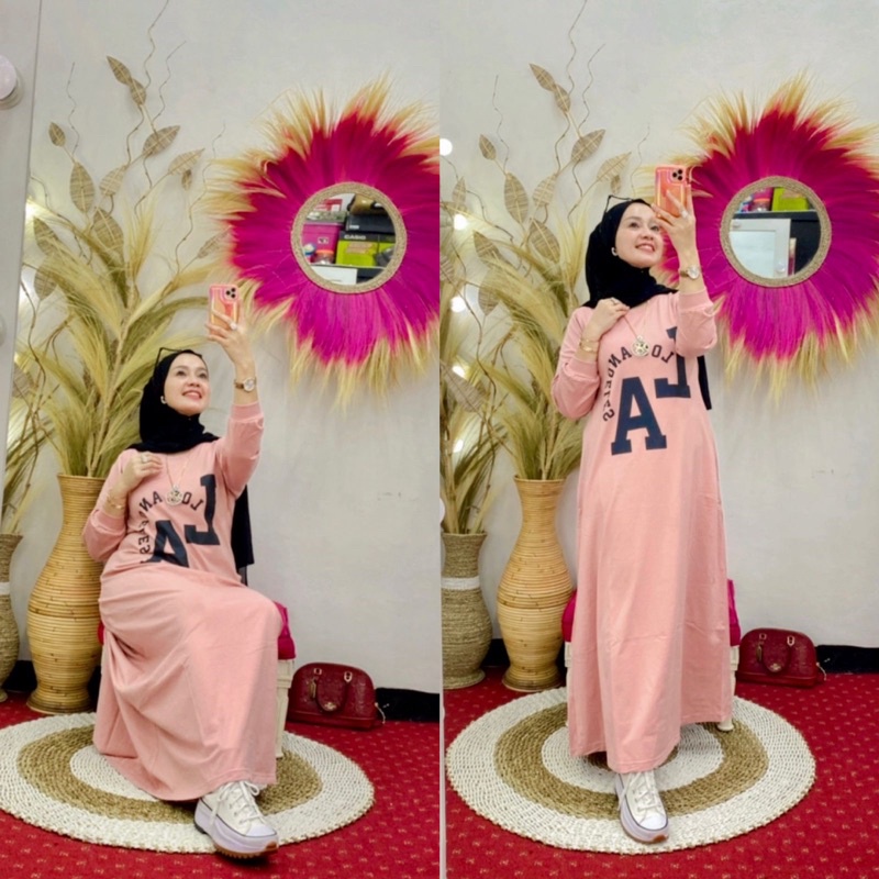 GAMIS WANITA BY NABIL KAOS KEKINIAN LA TERBARU TRENDY