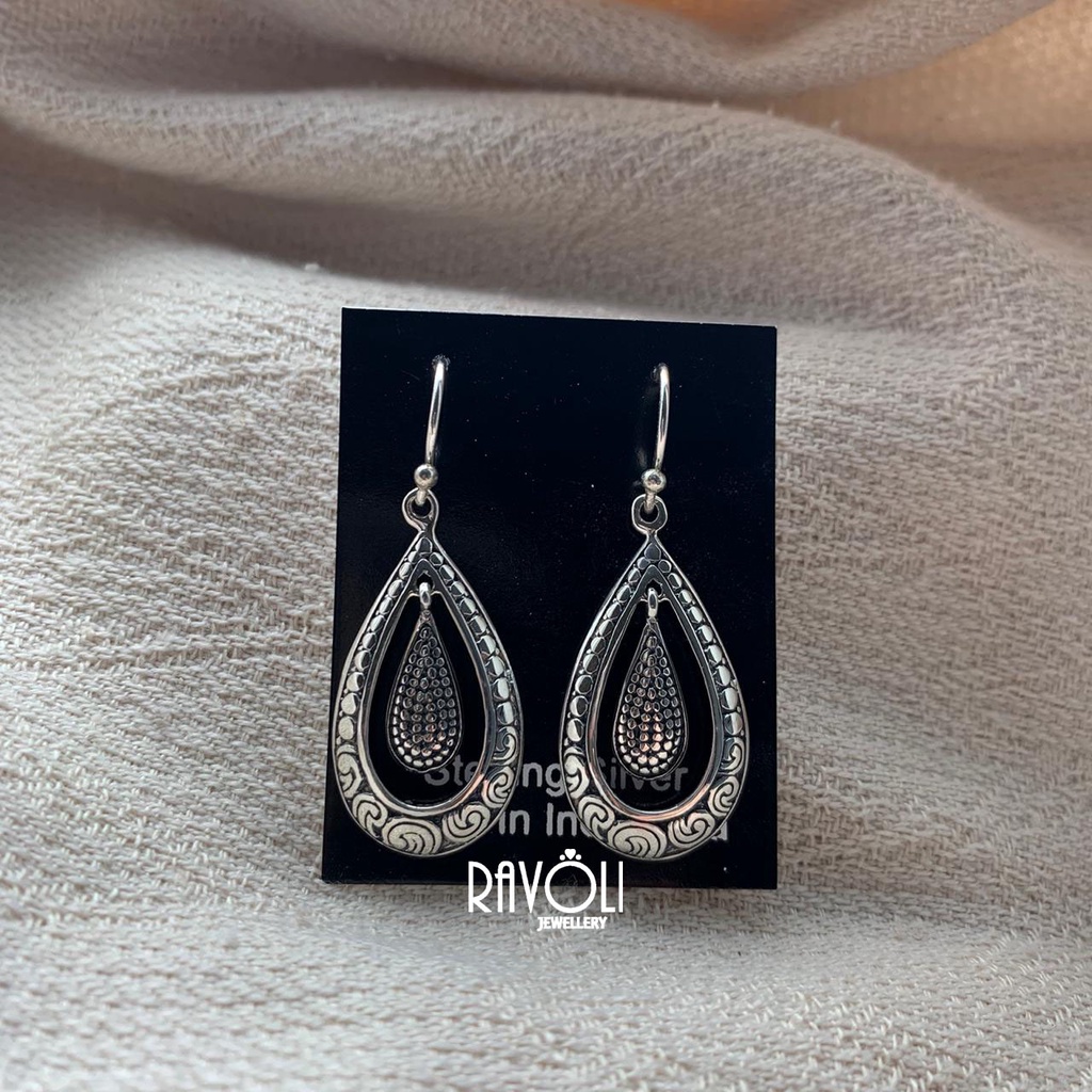[RAVOLI JEWELLERY] Silver 925 Earrings - Anting-Anting Silver 925 Bali ORI