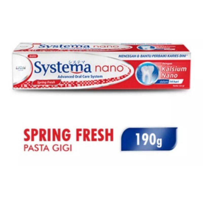 Systema nano pasta gigi menthol breeze spring fresh 190gr