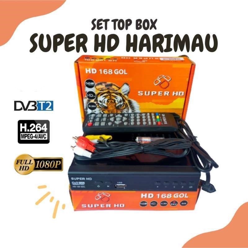 SET TOP BOX SUPERHD HD HARIMAU 168 GOL / STB Antena TV Digital / settopbox ORIGINAL SUPERHD Komodo / Digital Receiver / topbox