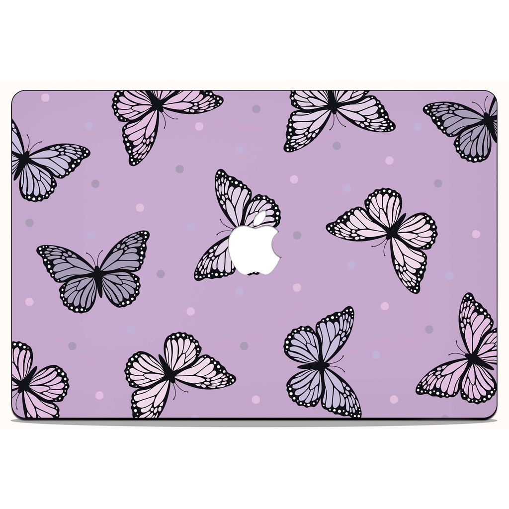 MACBOOK Case CUSTOM LILAC BUTTERFLY DESIGN NEW AIR PRO RETINA 11 12 13 14 15 16 INCH NON /  WITH CD ROOM / TOUCHBAR / TOUCH ID / M1 M2 2020 2021 2022