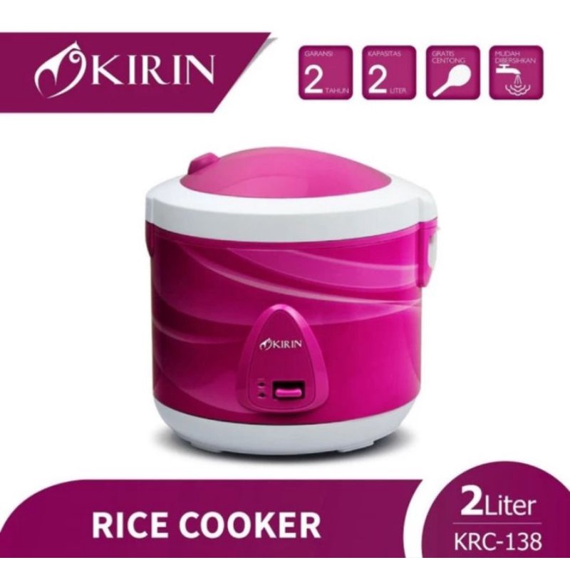 MAGIC COM KIRIN KRC 138 - MAGIC KIRIN 2L - KIRIN MAGIC COM 2L - RICE COOKER KIRIN KRC 138 - MEJIK KO