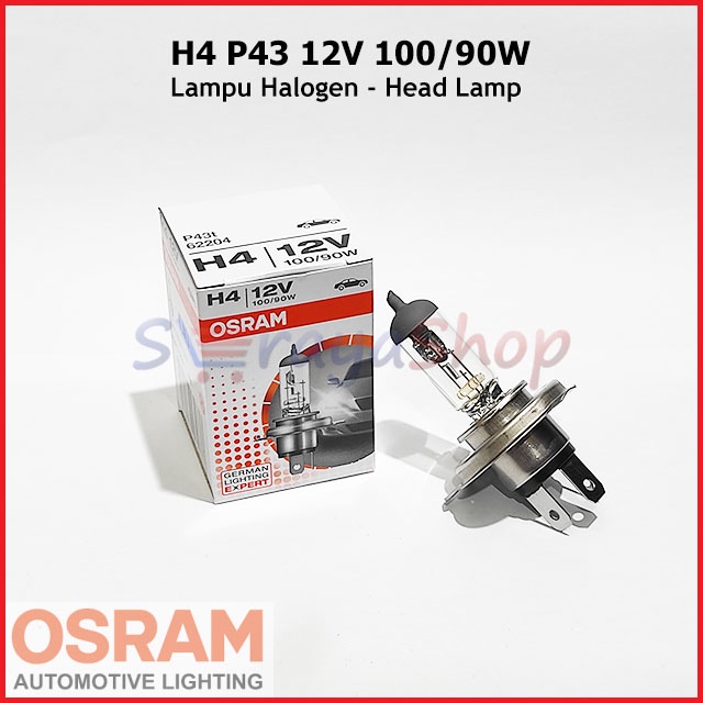 Lampu Halogen H4 12V 100/90W OSRAM