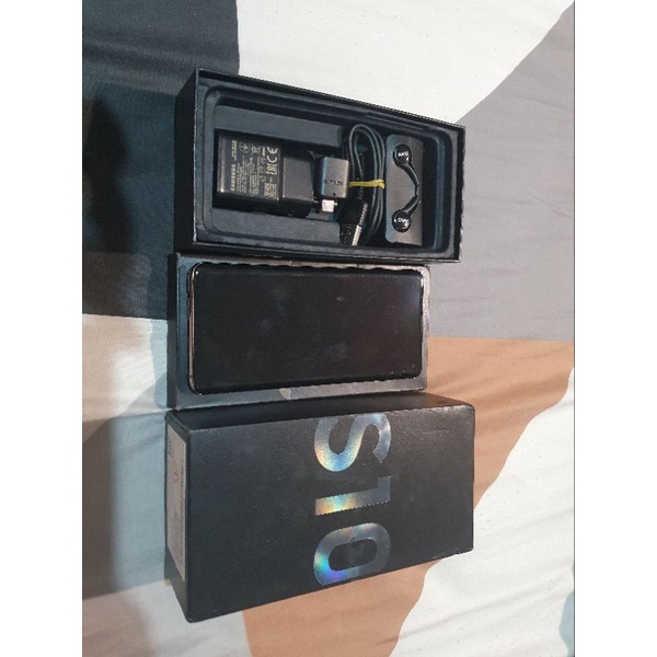 SAMSUNG S10 RAM 8/128GB EX GARANSI SEIN INDO DUAL SIM FULLSET