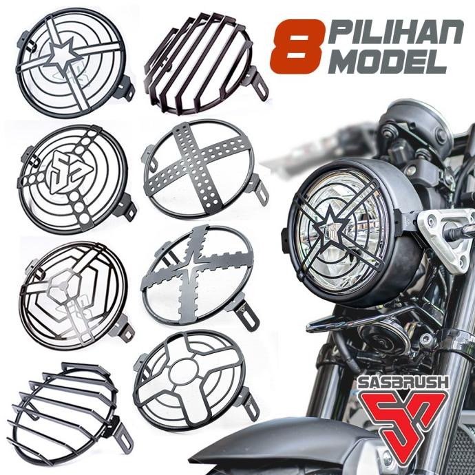 Cover Lampu Yamaha Xsr155 / Grill Lampu Xsr155 / Head Light Cover Xsr
