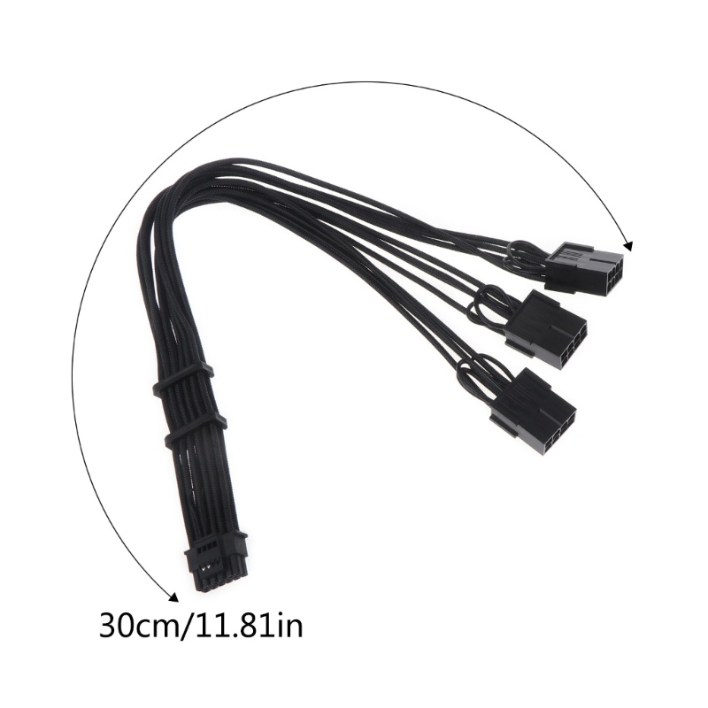 Btsg 30cm/11.81 &quot;16Pin Ke 8pin PCIE Graphics Card Power Supply Adapter Kabel