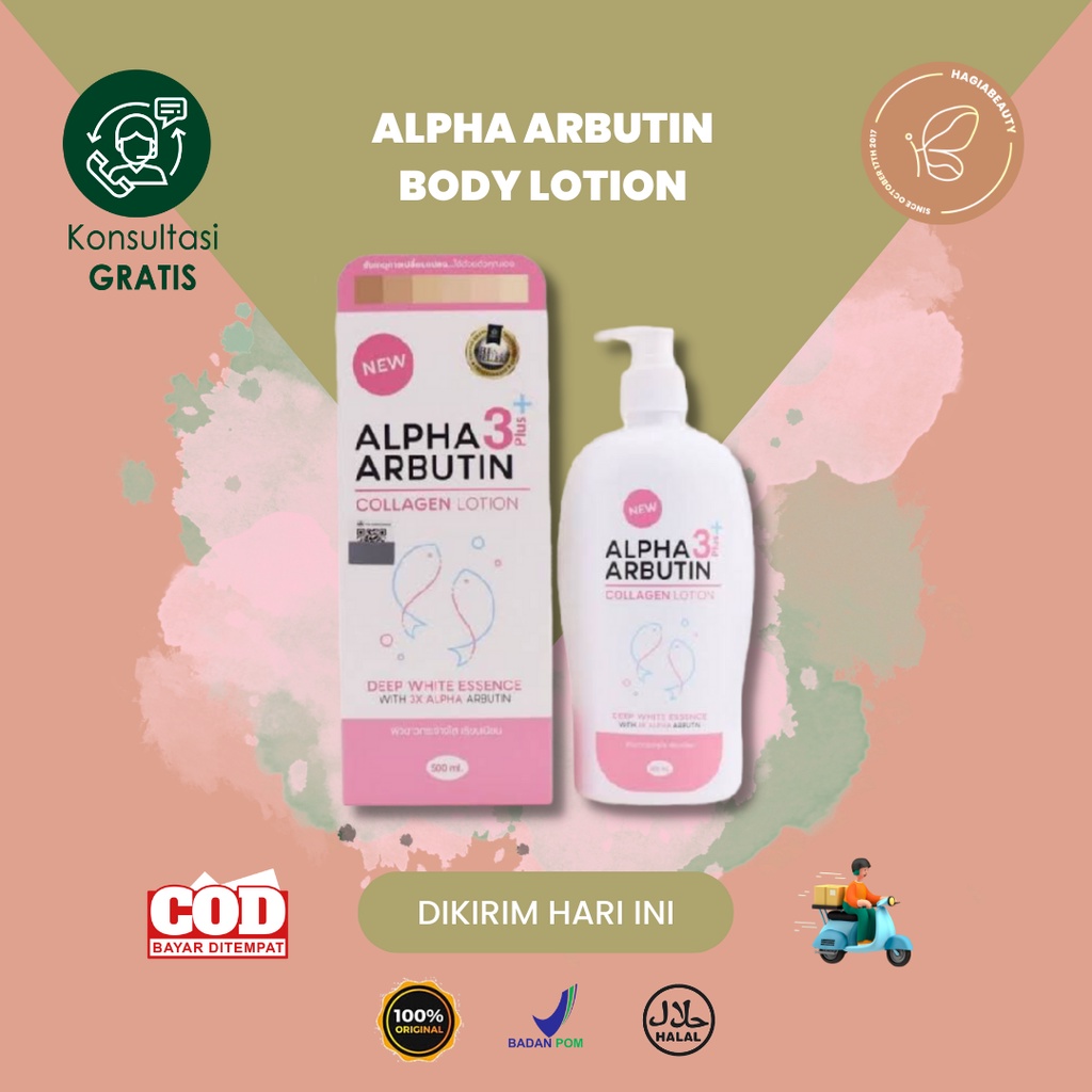 BISA COD -  THAILAND ALPHA ARBUTIN HAND BODY LOTION ORIGINAL BPOM