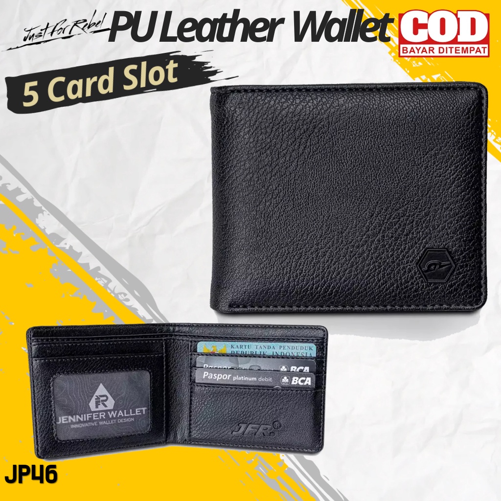 Dompet Lipat Kulit Remaja Pria Bapak Cowok Laki Laki Dewasa Remaja Simple Tipis Kulit Terbaru Kekini