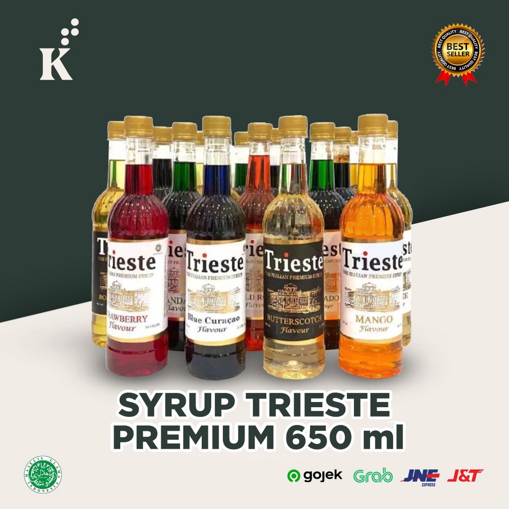 Trieste Syrup Premium All Variant Lengkap 650 ml