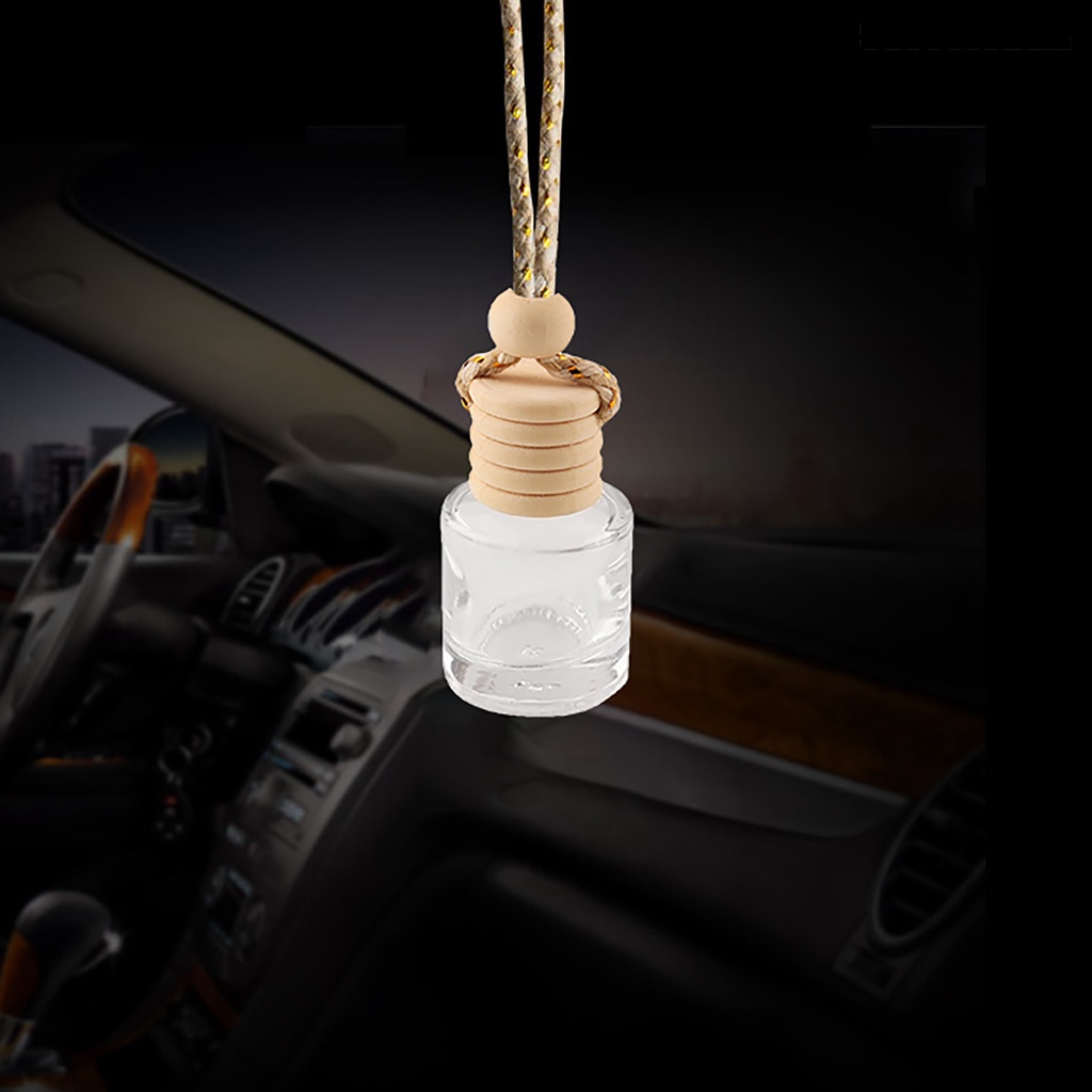 [Dekorasi] 5ml Diffuser Parfum Kosong Isi Ulang Ornamen Mobil Parfum Mobil Bening Botol Kosong Gantung Kaca Liontin Untuk Van