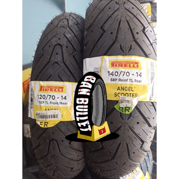 PAKET BAN PIRELLI ANGEL SCOOTER 120/70-14 & 140/70 R 14 - YAMAHA AEROX, PCX