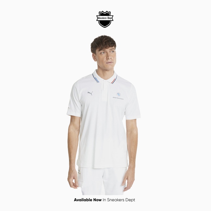 PUMA Kaos Polo Pria BMW MMS POLO WHITE ORIGINAL