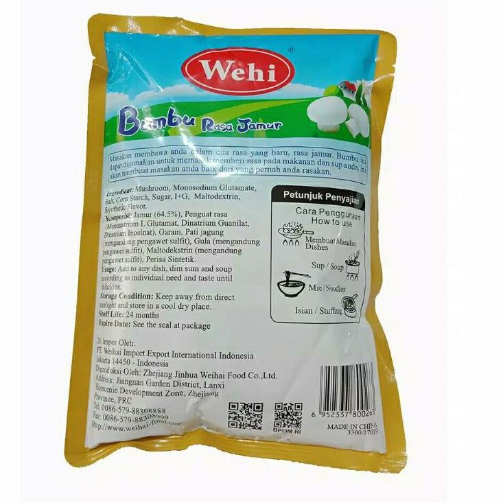 

[PRODUK SV8WS] Wehi kaldu jamur berlogo halal 400gr Per 2PCS ( ED 28desember 2022) V7Z