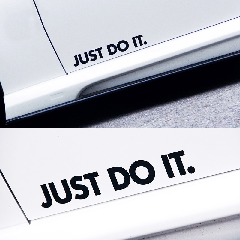 JUST DO IT Stiker Pintu Mobil Kaca Depan Mesin Penutup Mesin Bumper Bagasi Stiker Modifikasi Stiker Olahraga Untuk Toyota