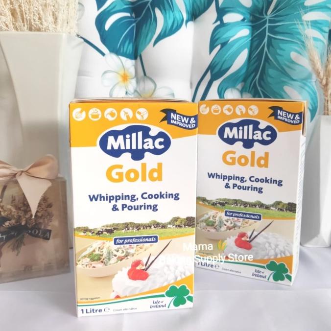 

Millac GOLD Whipping Cooking & Pouring Cream 1 L Krim Kue dan Masak TERLARIS TERPERCAYA ORIGINAL