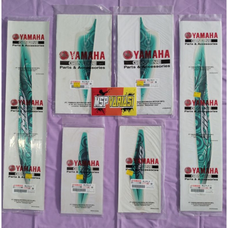Genuine Part Striping List Stiker Yamaha Mio smile 2011 putih original Ori asli