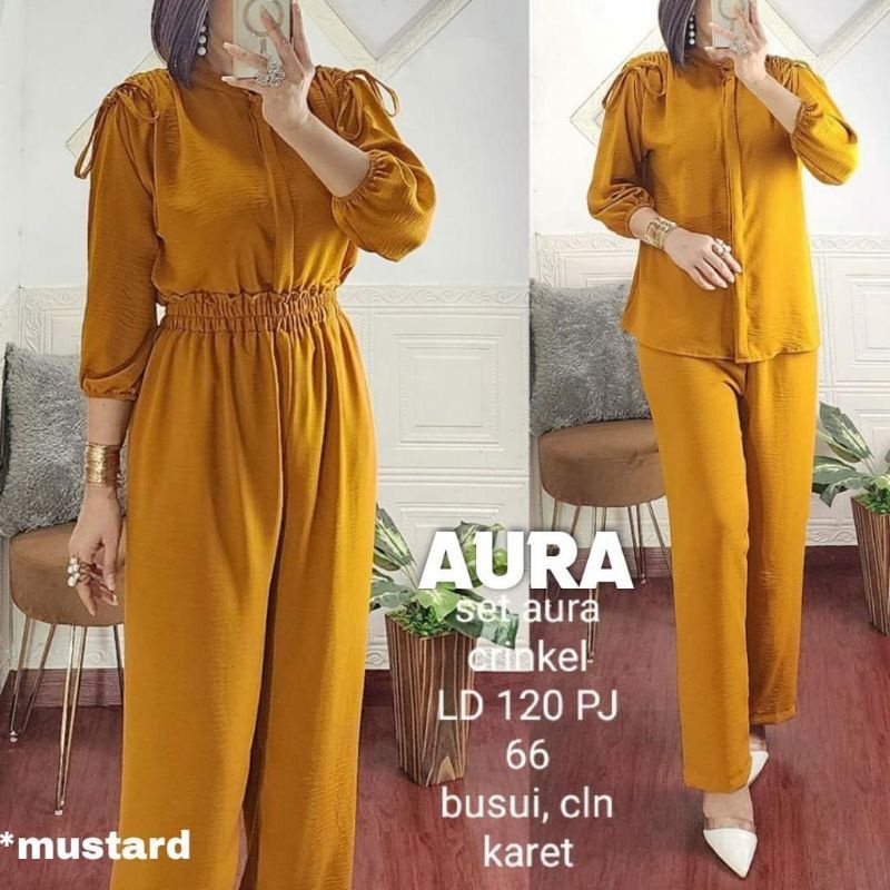 Fashion MUSLIM, baju wanita, baju stelan wanita, setelan, stelan, Baju stelan, fashion wanita, one set. Aura Set