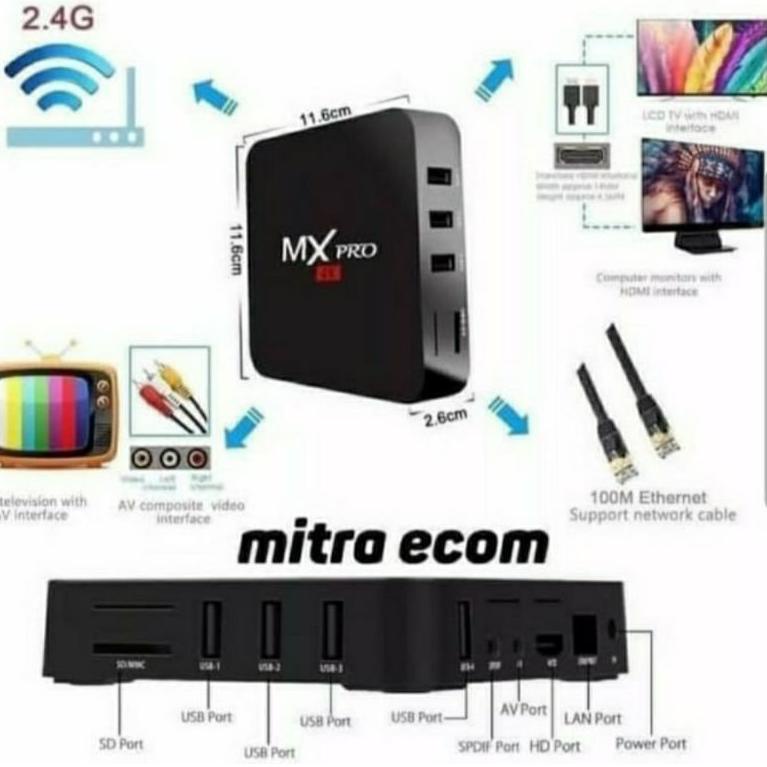 NEW ㊫ ANDROID TV BOX MXQ PRO 4K/ Smart TV Box Androit MXQ PRO 4K ◉