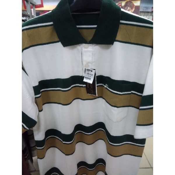 Tshirt kerah / wangky salur modasport/ 09-554