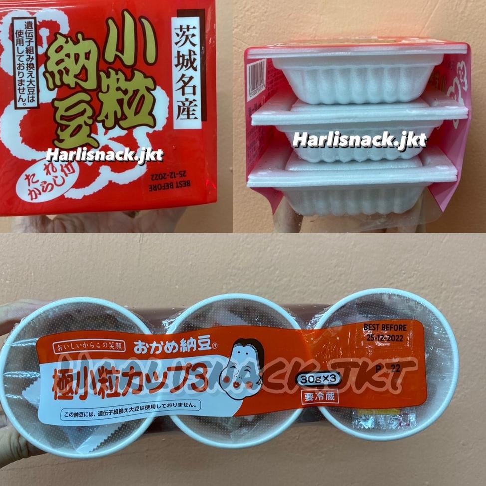 

(Code)-D88B✔ ASAICHIBAN NATTO (KOTSUBU NATTO MINI) 40gr x 3 / TAKANO NATTO CUP 30gr x 3 amanah