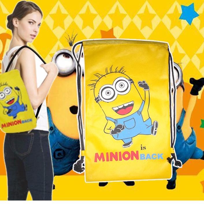 

✎ Tas Ransel Minion Murah Tas Serut Minions Unik Lucu Serbaguna Hadiah Kado Souvenir Ulang Tahun Gift ぇ