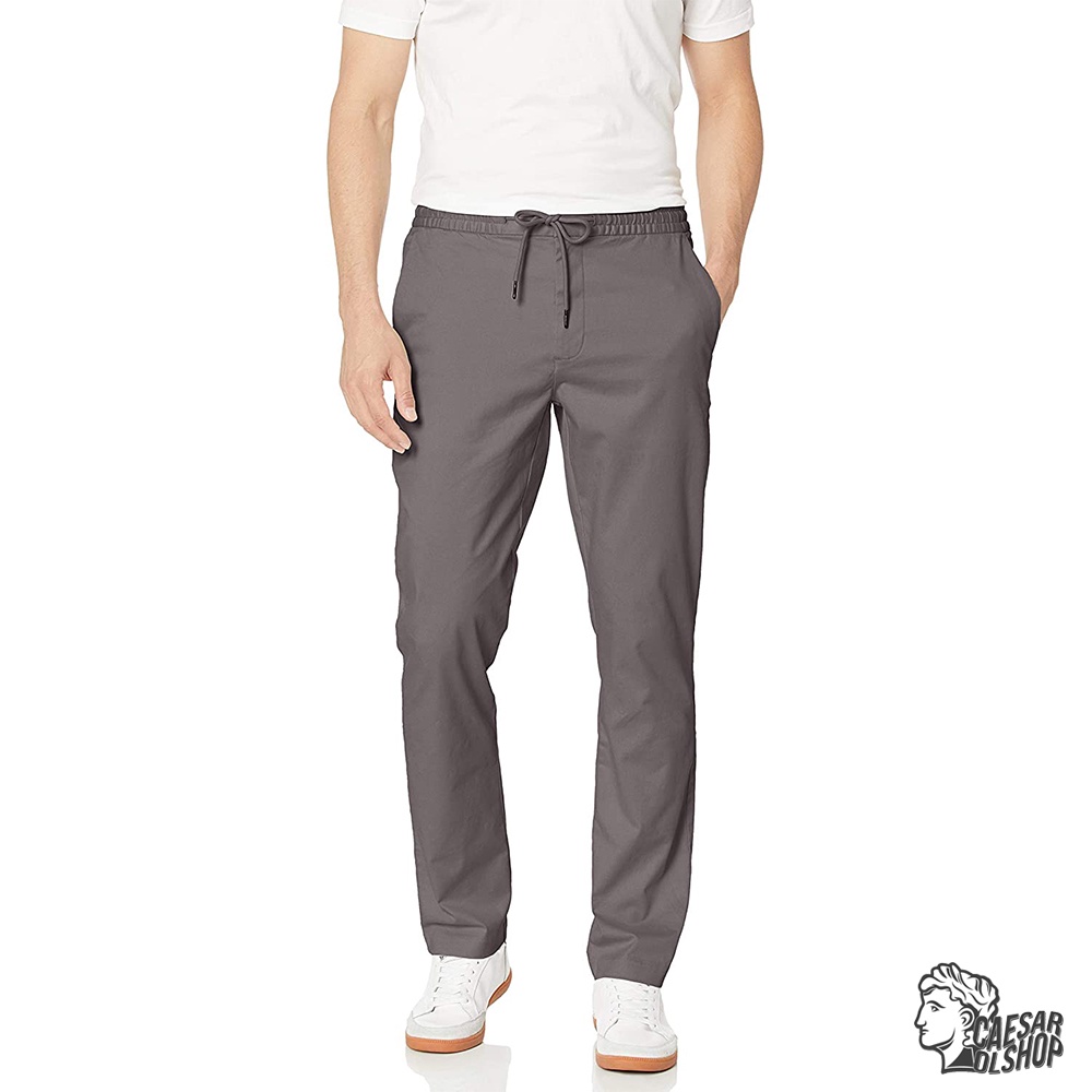 Caesar Olshop - Chino Pinggang Karet - Antonius - Grey