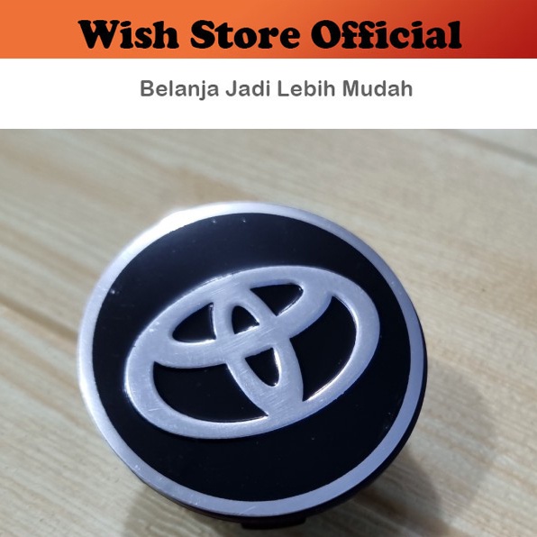 Tutup Wheel Dop Lubang Tengah Velg Roda Ban Cover Agya Sienta Yaris Calya Hitam