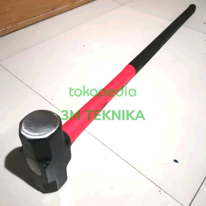 Palu Bodem 10 Kg Palu Godam 10 Kg Gagang Fiber Stone Hammer 20Lb (3m)