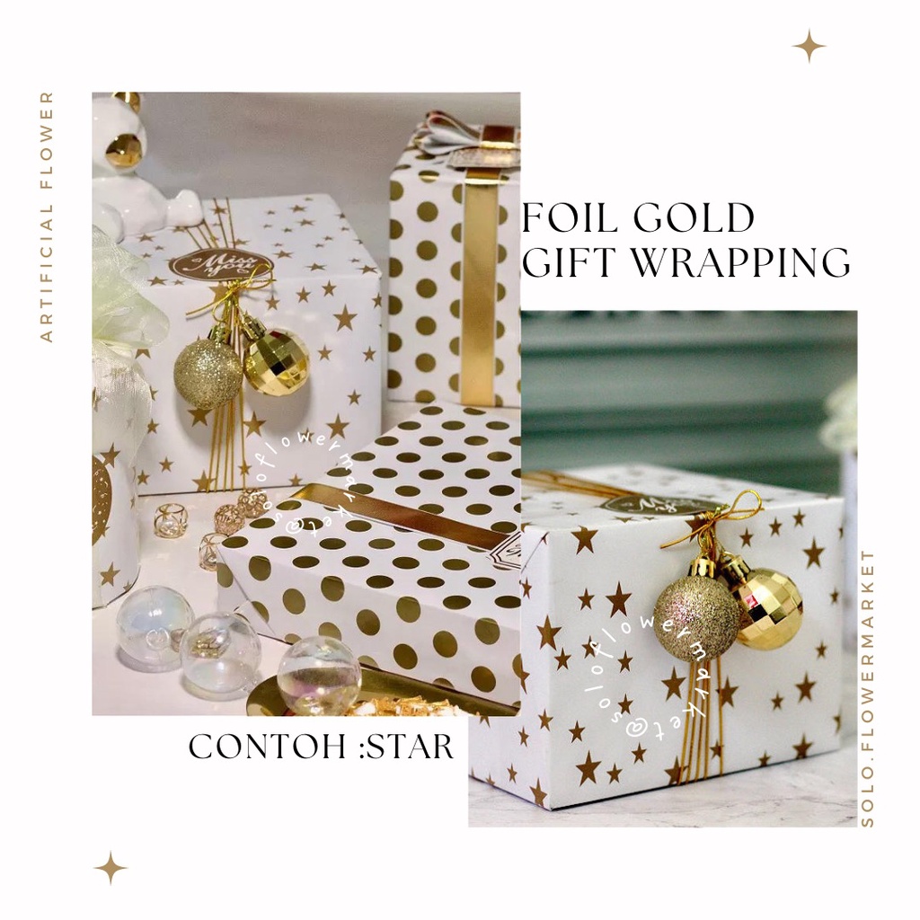 

GOLD FOIL CHRISTMAS GIFT WRAPPING CRAFT NATAL WRAPPING MOTIF MERRY CHRISTMAS KERTAS KADO NATAL HAMPERS NATAL WRAPPING PAPER FLOWERWRAP BUNGA SOUVENIR NATAL HIASAN POHON NATAL BUNGKUS KADO NATAL NEW YEAR