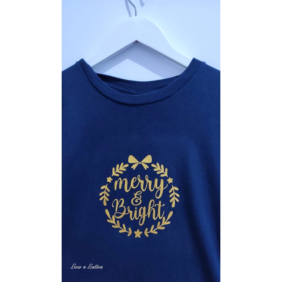 Stiker Baju Natal Christmas Sablon Gold Emas tinggal setrika ke baju/tas sticker sablon foil iron me