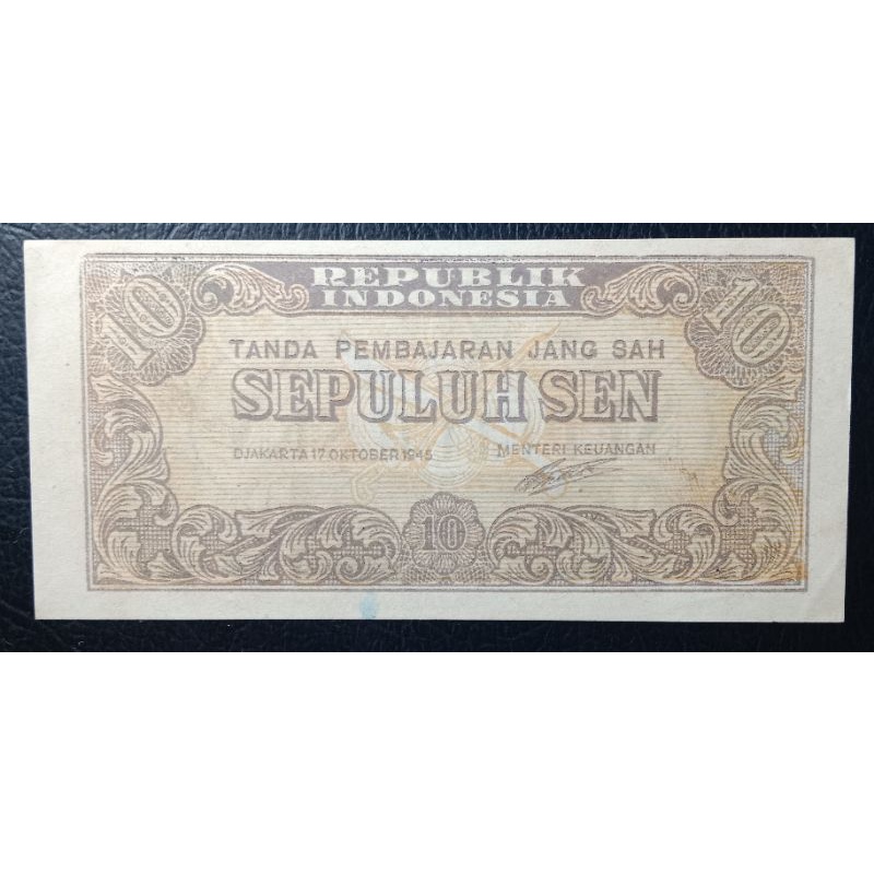 UANGKUNO 10 SEN THN 1945