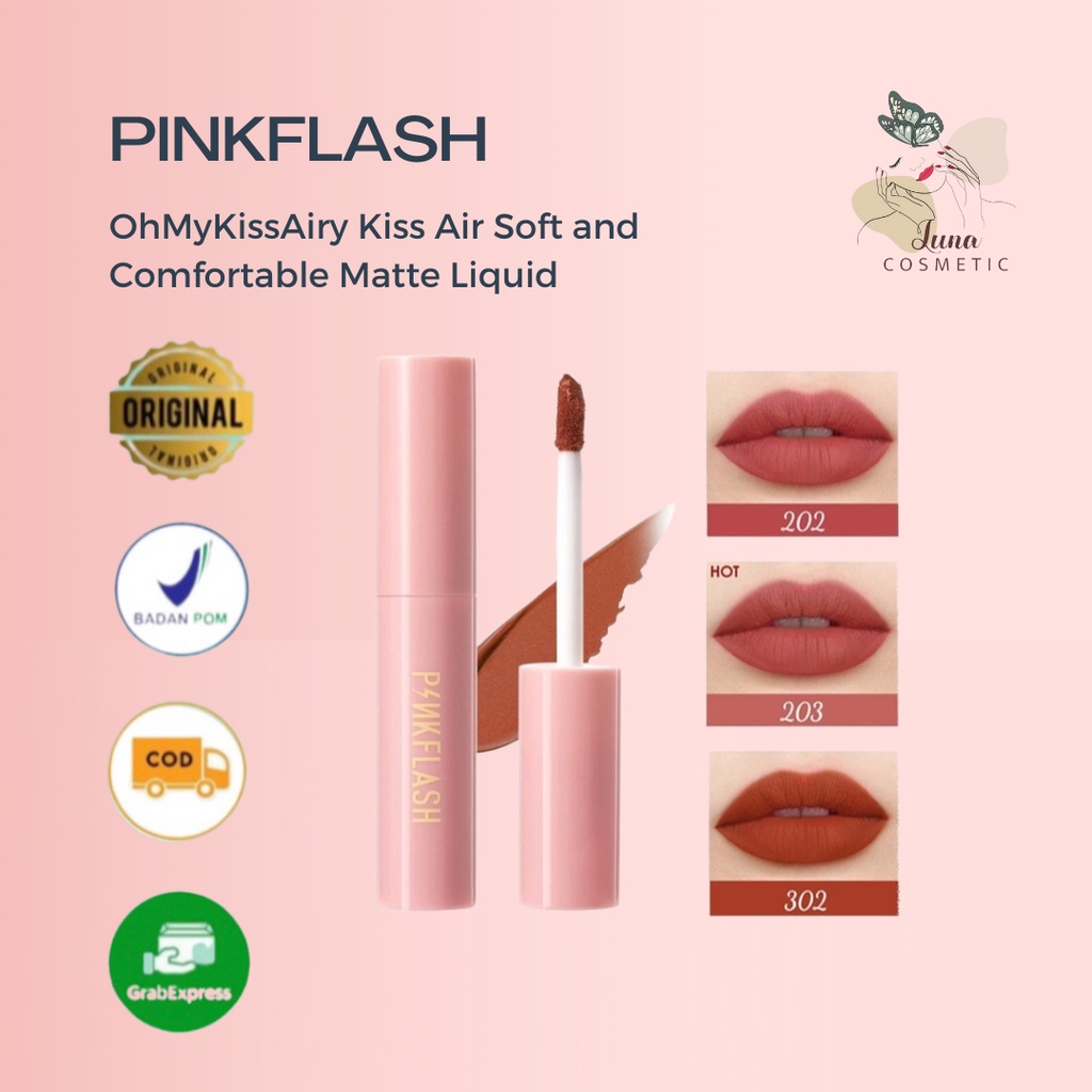 PINKFLASH OhMyKissAiry Kiss Air Soft and Comfortable Matte Liquid