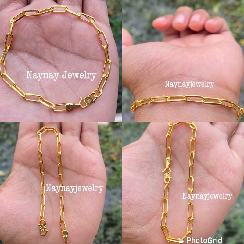 Gelang Rantai Terbaru Warna 24k