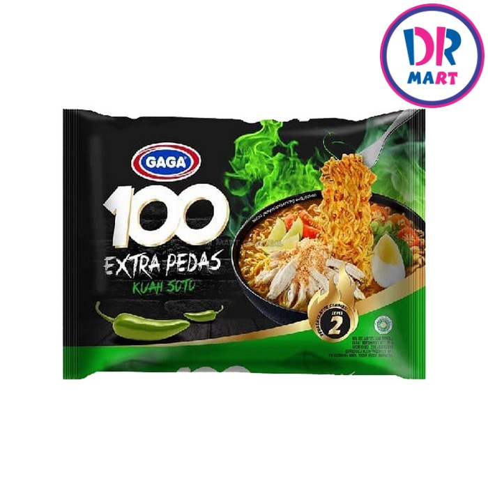 

Gaga 100 Ekstra Pedas Kuah Soto Level 2