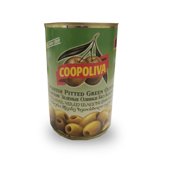 

MALL COOPOLIVA Pitted Green Olives - S 385 gram Buah Zaitun Hijau Utuh