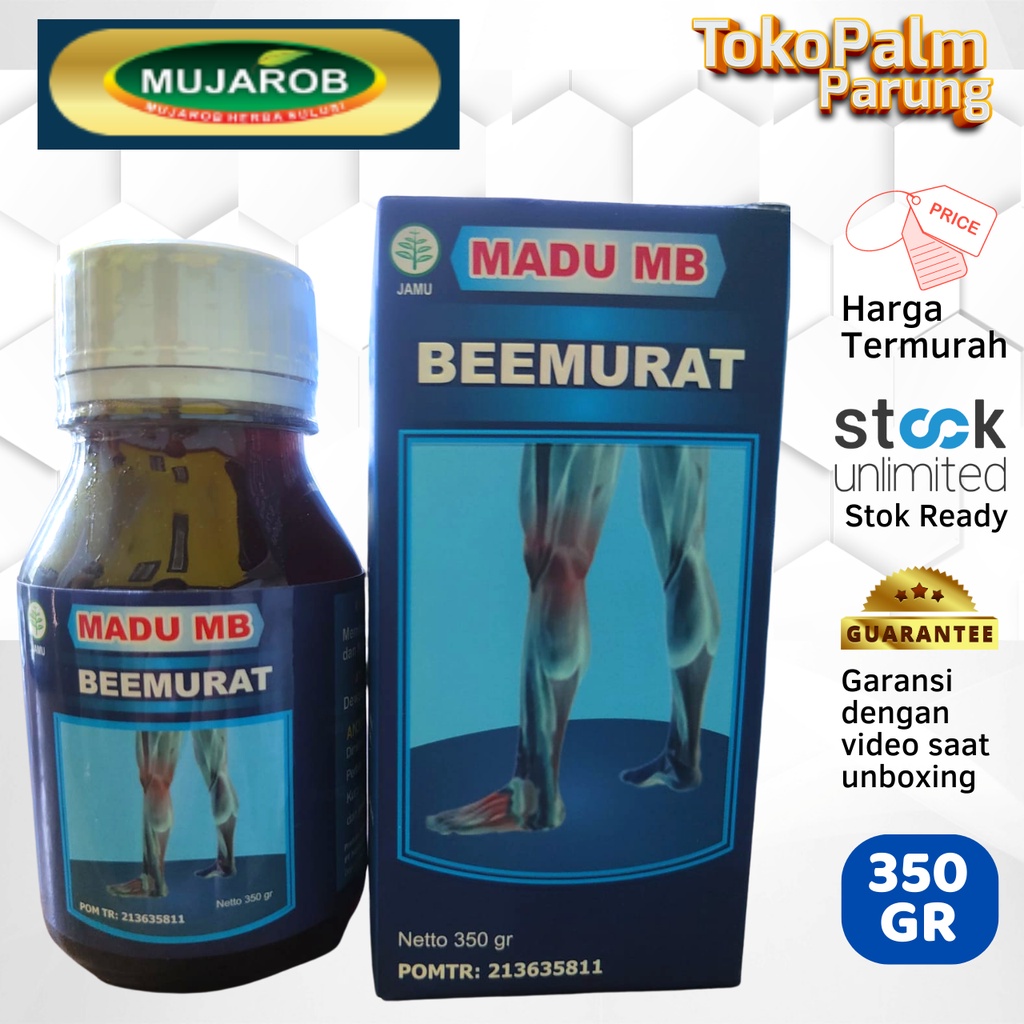 Madu MB Beemurat 350gr Asli Untuk Asam Urat Pegal Linu Nyeri Sendi Rematik