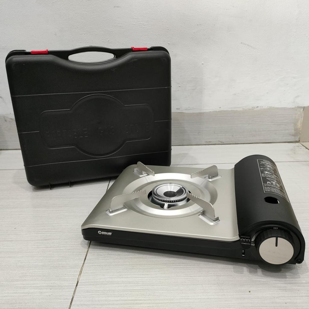 Solid SL-7006 Kompor Gas Portable 2 Fungsi Plat Anti Karat