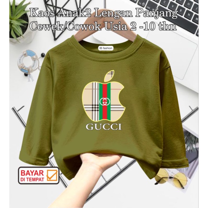 ((IB))KAOS ANAK UNISEX PANJANG/QUCC1 DIGITAL SABLON