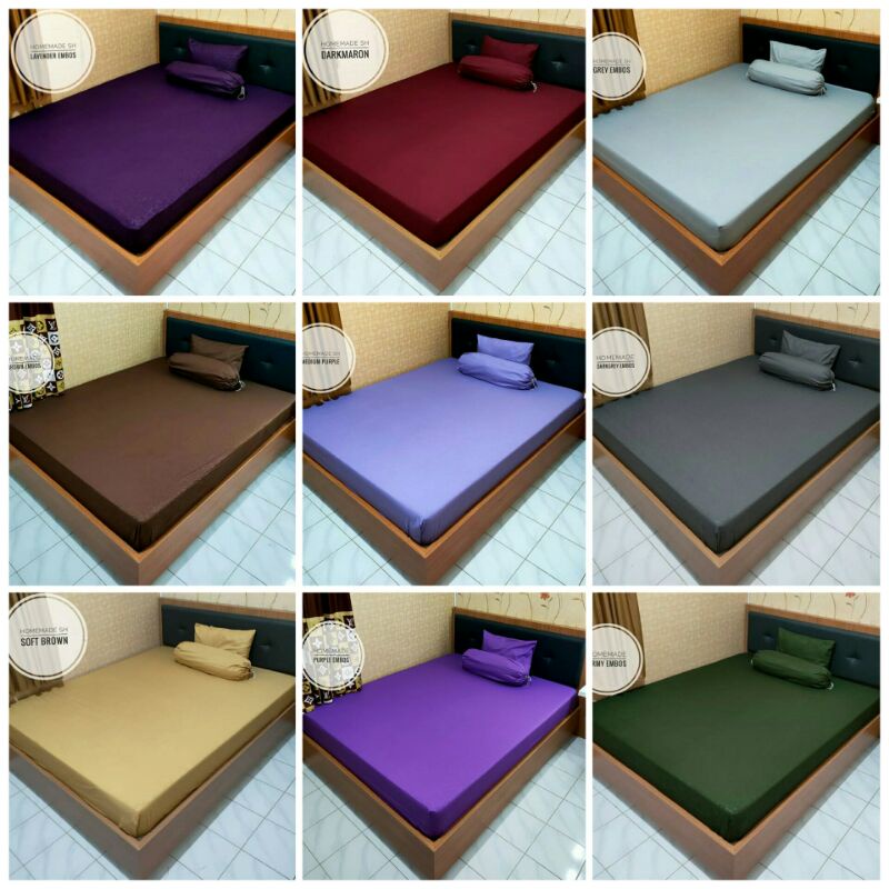 TERMURAH. . Sprei Homemade // Embos // Sprei Polos // 120 160 180 // Sprei Homemade Polos Murah // S