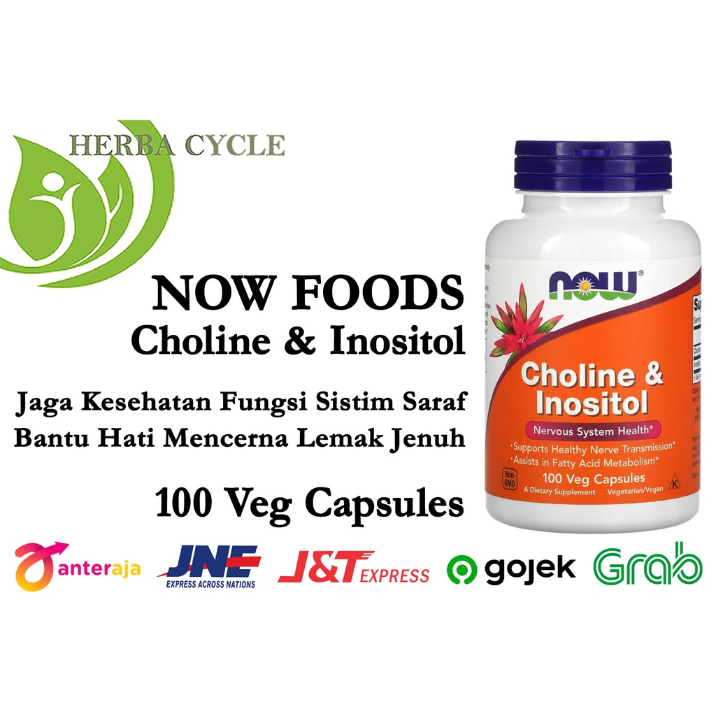 Now Foods Choline Inositol 100 VegCaps ORI USA Now Choline Inositol