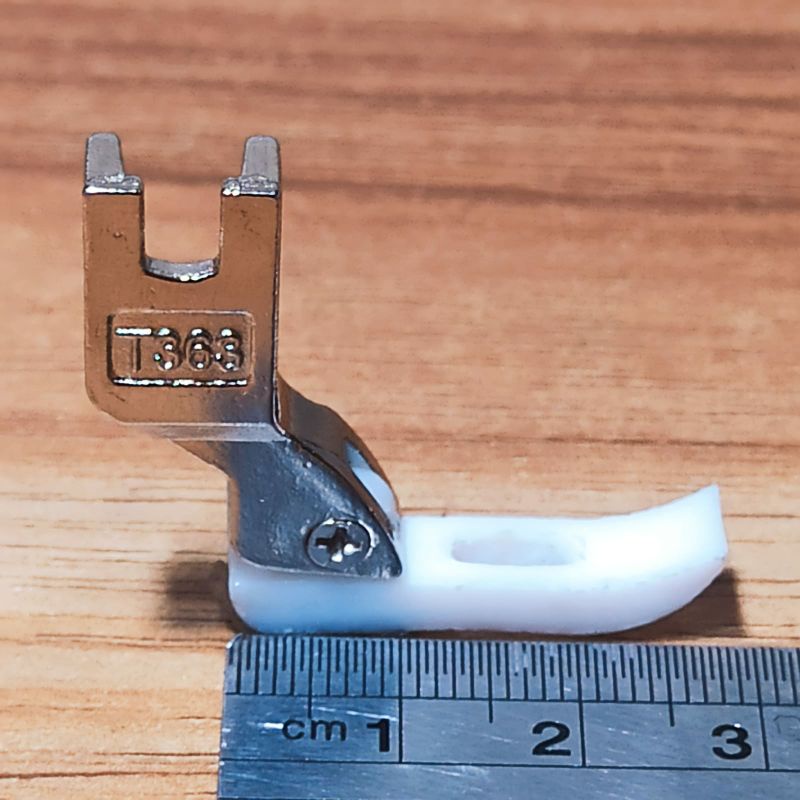 T363 Sepatu Seleting Teflon/zipper presser foot Mesin Jahit High Speed Jarum 1