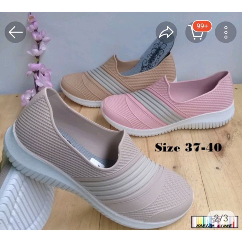 Sepatu Wanita slip on Sporty Termurah real picture pro ATT SWL 480 ( harga Promo)